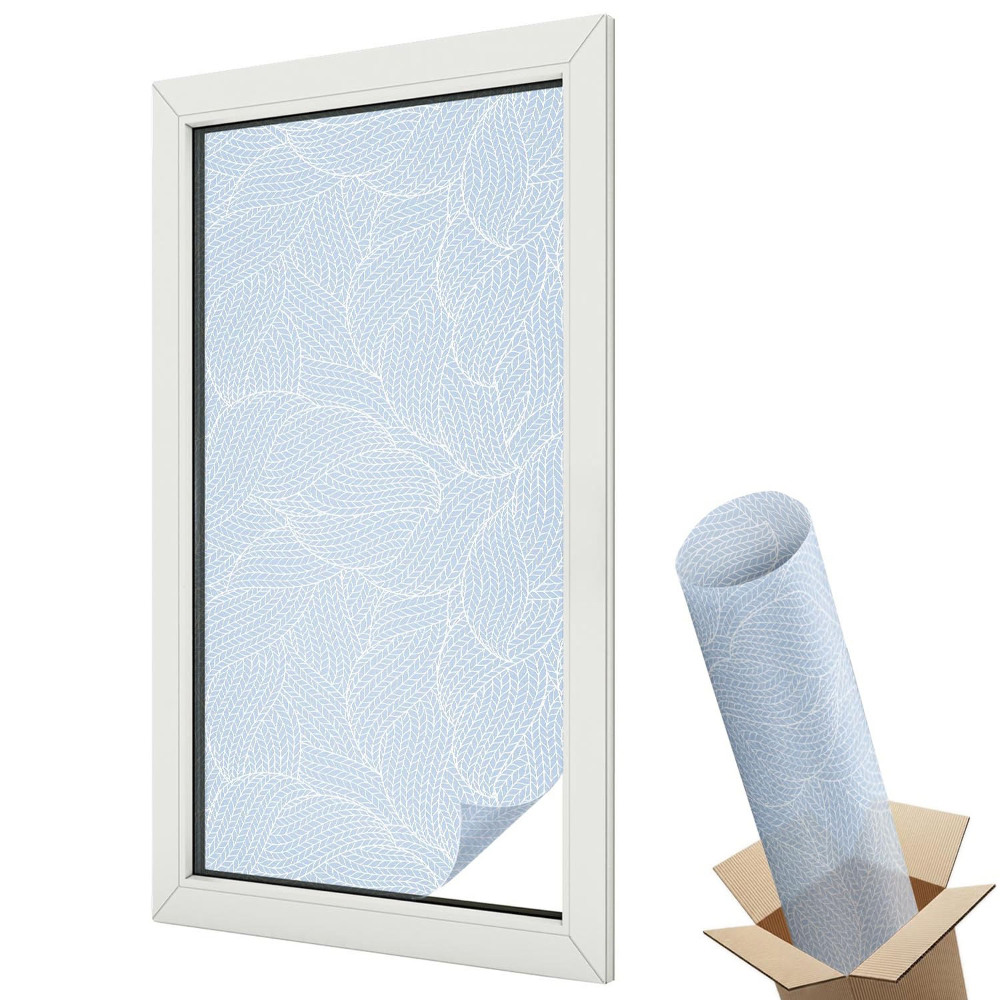 Mleczna folia na okno witraż Geometryczny wzór powtarzalny stonowany