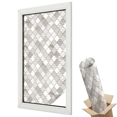 Dekoracyjna folia okienna Kolorowy wzór kropek symetryczne tło