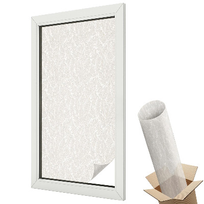 Witraż naklejka na okno Geometryczny wzór roślinny harmonijny