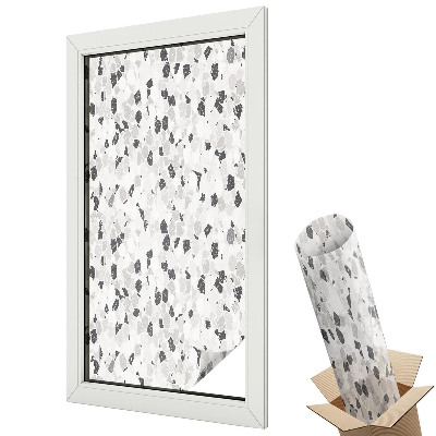 Dekoracyjna folia okienna Czarno-biała mozaika minimalizm