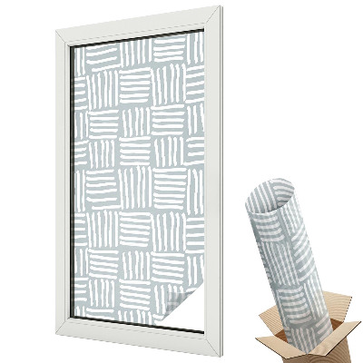 Witraż naklejka na okno Kolorowe terrazzo na jasnym tle