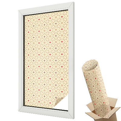 Witraż naklejka na okno Geometryczny wzór niebiesko-biały