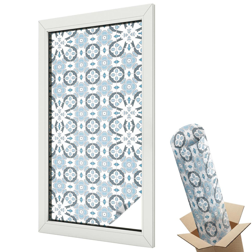 Dekoracyjna folia okienna Geometria gwiazd powtarzalny wzór