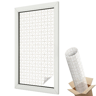 Witraż naklejka na okno Geometryczny wzór elegancja minimalizmu