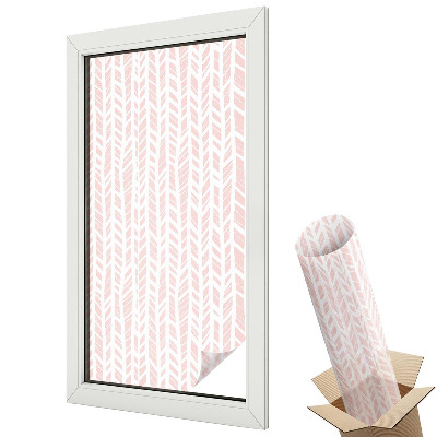 Dekoracyjna folia okienna Subtelny geometryczny wzór jodełki