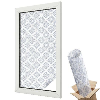 Mleczna folia na okno witraż Nowoczesne pasy zebry