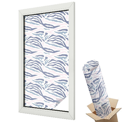 Witraż naklejka na okno Żywe faliste linie rytmiczny wzór