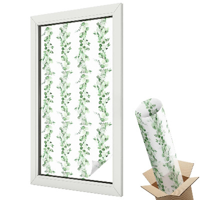 Mleczna folia na okno witraż Antyczne wzory symetria twarze elegancja