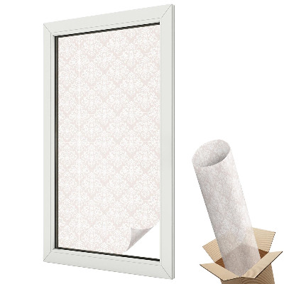 Witraż naklejka na okno Klasyczny wzór roślinny harmonijna kompozycja