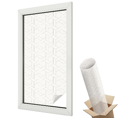 Dekoracyjna folia okienna Geometria i elegancka subtelność wzoru