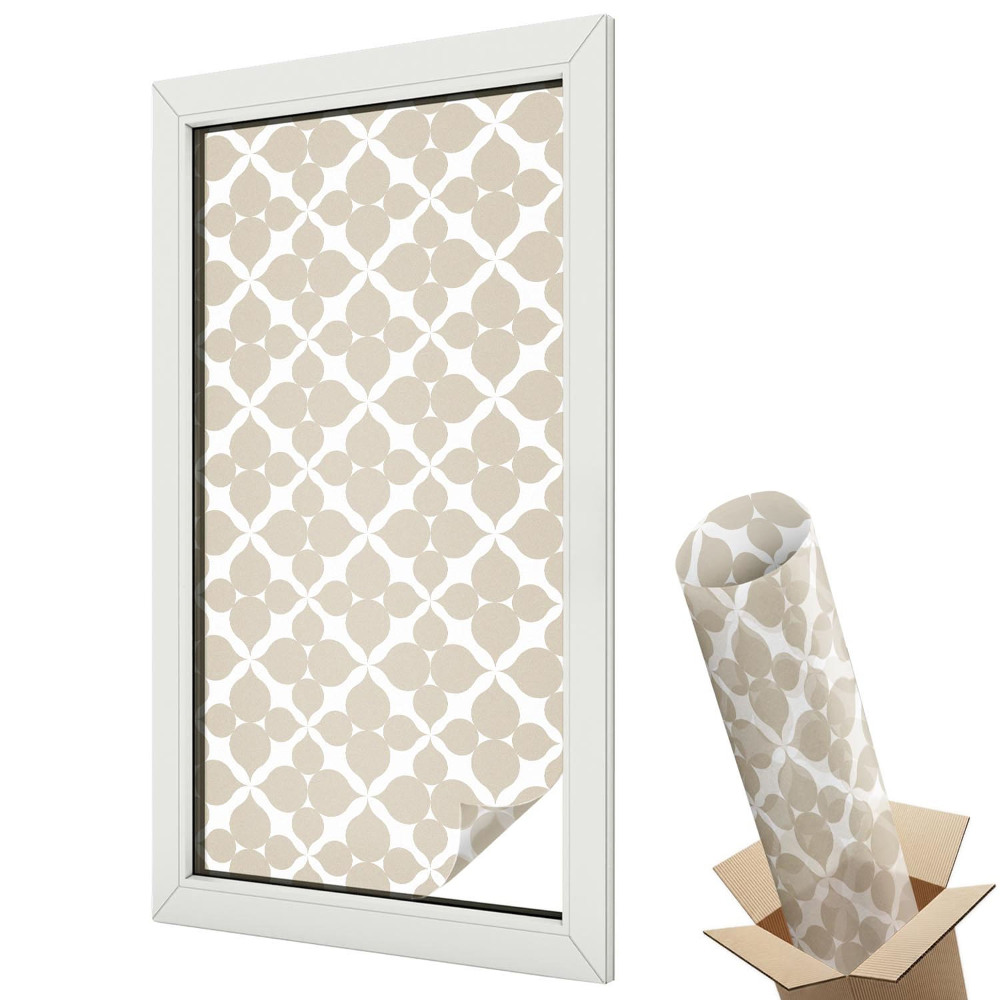 Witraż naklejka na okno Nowoczesne szare wzory geometryczne