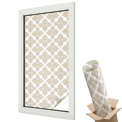 Witraż naklejka na okno Nowoczesne szare wzory geometryczne