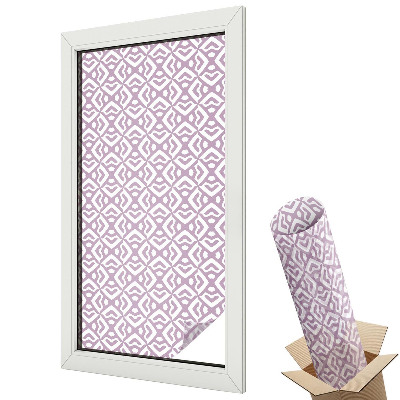 Witraż naklejka na okno Delikatność geometrycznych kształtów