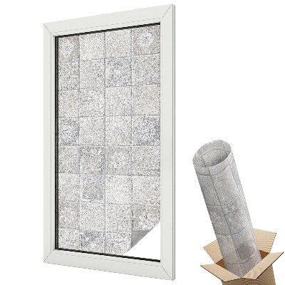 Mleczna folia na okno witraż Klasyczne ornamenty kwiatowe