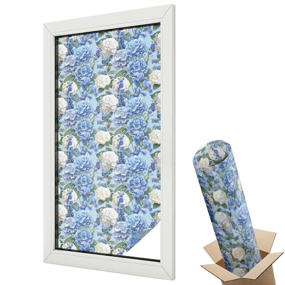 Dekoracyjna folia okienna Kolorowe kwiaty dynamiczny wzór