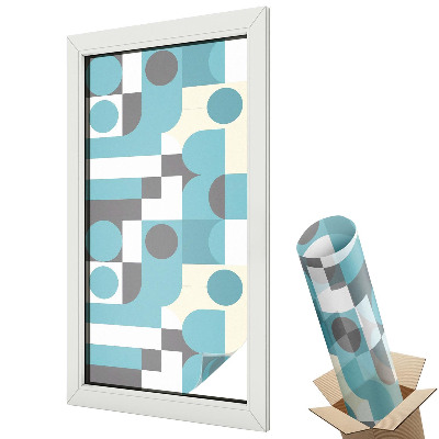 Dekoracyjna folia okienna Geometryczny wzór w pastelowych barwach