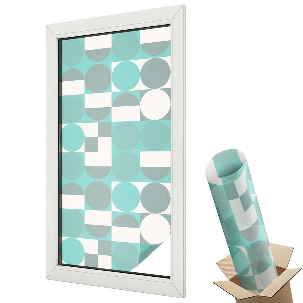 Dekoracyjna folia okienna Geometryczne wzory pastelowe