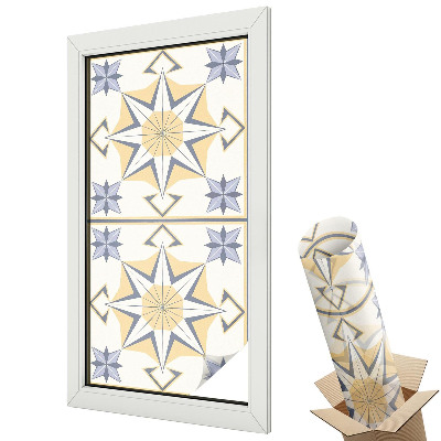 Dekoracyjna folia okienna Pastelowa harmonia geometrycznych kształtów