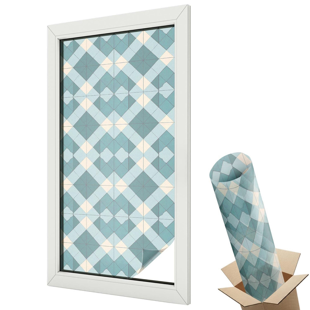 Dekoracyjna folia okienna Minimalistyczny wzór geometryczny symetria