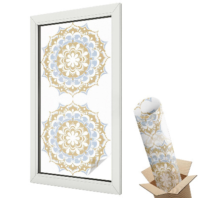 Dekoracyjna folia okienna Symetryczne mandale boho