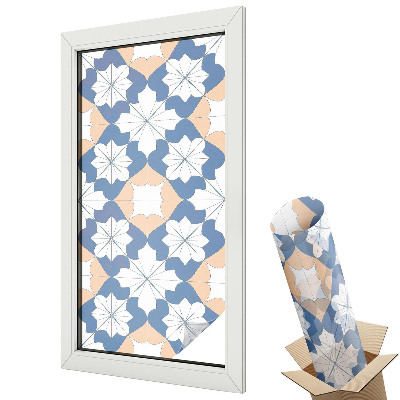 Dekoracyjna folia okienna Geometryczne fale relaksu