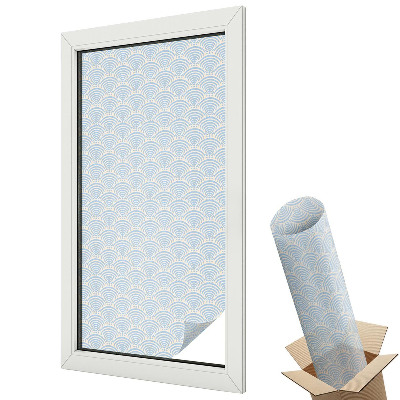 Mleczna folia na okno witraż Geometryczny wzór w stylu klasycznym