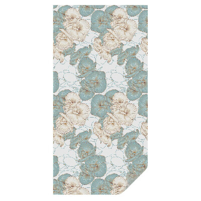 Witraż naklejka na okno Ryby koi i lotos klasyczna harmonia