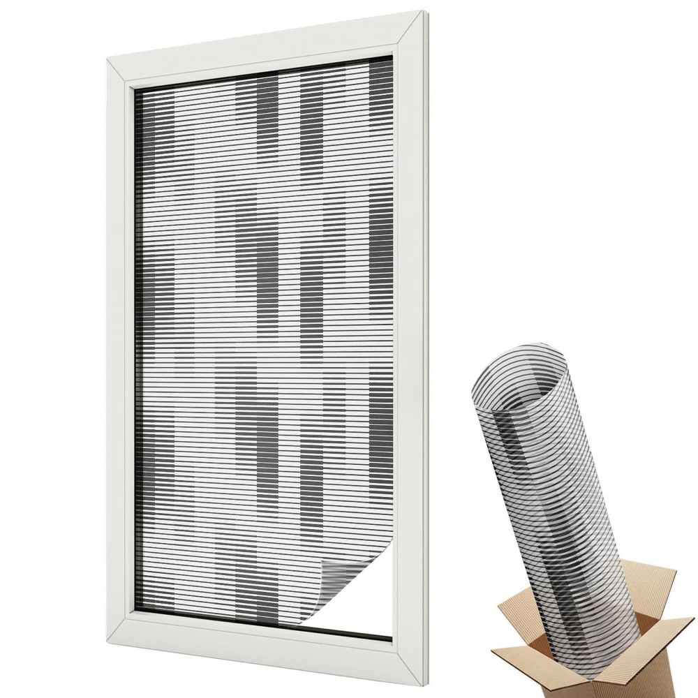 Witraż naklejka na okno Florystyczny motyw boho harmonijna symetria