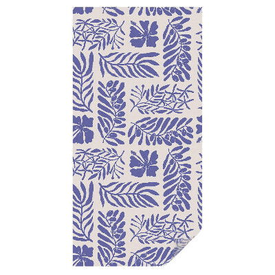 Witraż naklejka na okno Symetryczne palmy w rustykalnym stylu