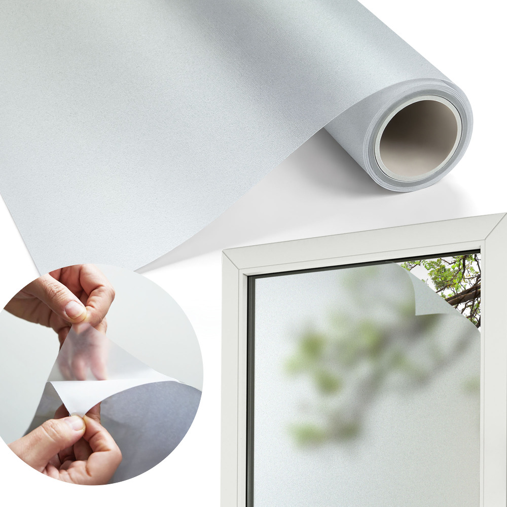 Okleina na okno mleczna transparentna