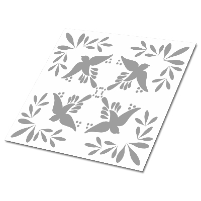 Płytki winylowe Motyw ptaków na tle liści