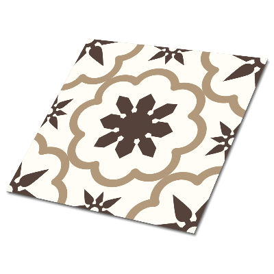 Panele winylowe samoprzylepne Wzór kwiatowy w odcieniach brązu