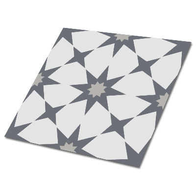 Panele winylowe samoprzylepne Geometryczne gwiazdy w odcieniach szarości