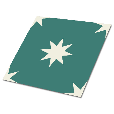 Płytki pcv Gwiazdy na tle zielonym