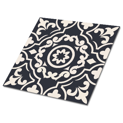 Płytki pcv Wzór ornamentalny w ciemnych odcieniach