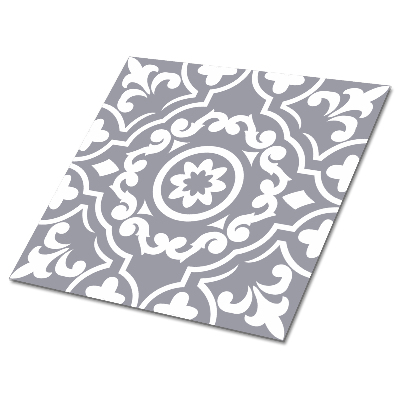 Płytki winylowe samoprzylepne Motyw ornamentalny w odcieniach szarości