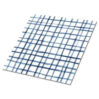 Panele winylowe Niebieska kratka wodna