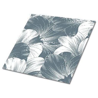 Płytki winylowe samoprzylepne Kwiatowy wzór w odcieniach szarości