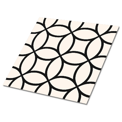 Płytki pcv Motyw geometrycznych okręgów w siatce