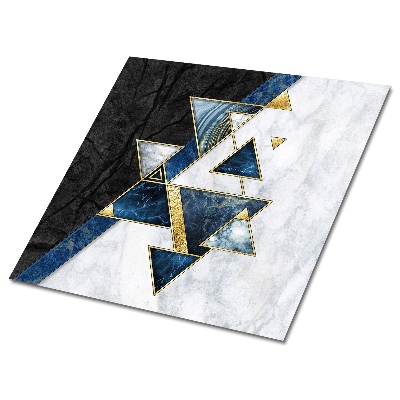 Panele winylowe samoprzylepne Geometria w odcieniach granatu i złota