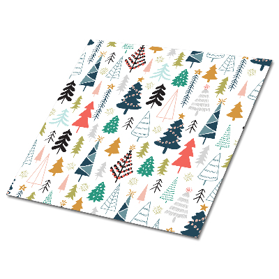 Płytki winylowe Choinki w różnych kolorach i kształtach