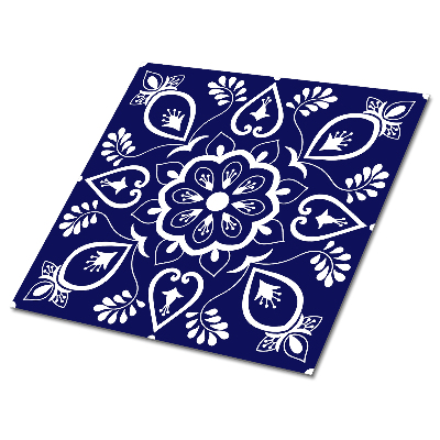 Panele winylowe samoprzylepne Motyw kwiatowy na ciemnym tle