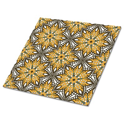 Panele winylowe samoprzylepne Kwiatowy wzór w odcieniach żółci