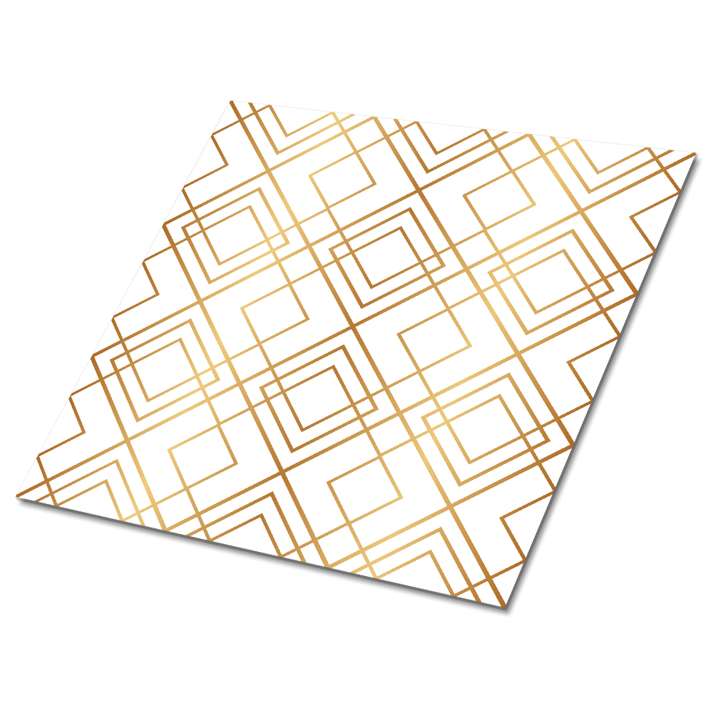 Panele winylowe samoprzylepne Geometryczne wzory w odcieniach złota