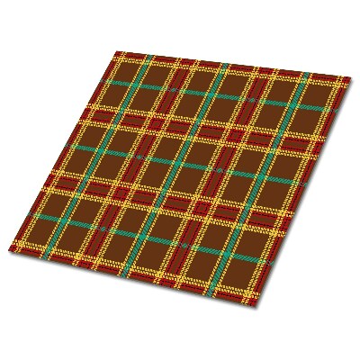 Panele winylowe samoprzylepne Motyw kraty w kolorze brązowym