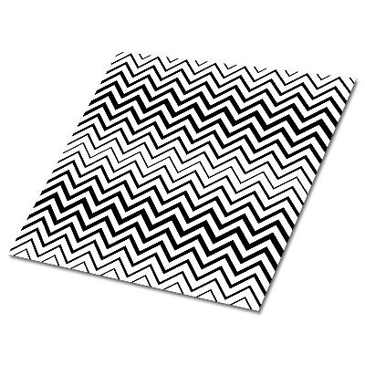 Płytki winylowe samoprzylepne Zygzak w czerni i bieli