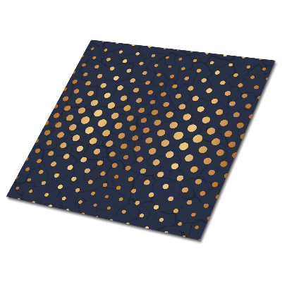 Panele winylowe Złote kropki na granatowym tle