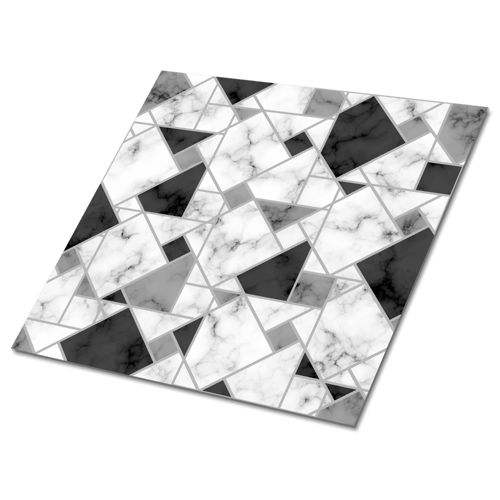 Panele winylowe Geometryczny wzór marmurowy w odcieniach szarości