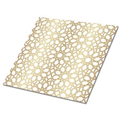 Płytki pcv Złote geometryczne wzory na jasnym tle