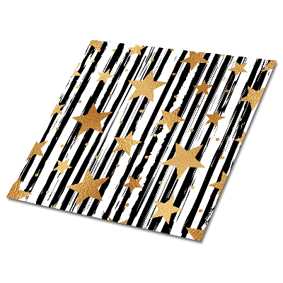 Panele winylowe samoprzylepne Złote gwiazdy na paskach